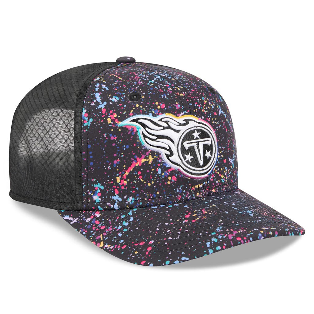 Tennessee Titans Crucial Catch NFL Trucker Hat 2025 Rainbow Titans Merch Gift For Him-1