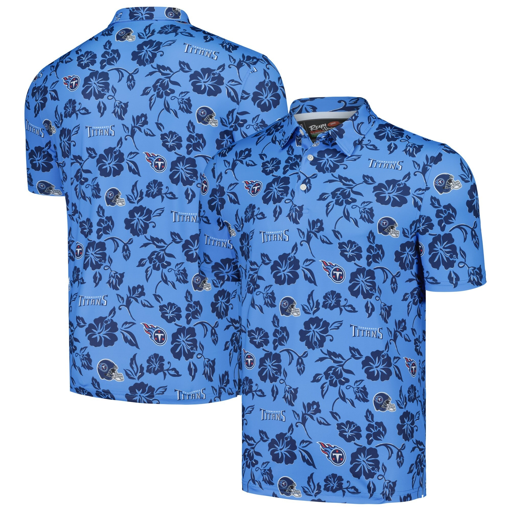 Tennessee Titans Polo Shirt NFL Aloha Shirt Father's Day Gifts For Husband-1