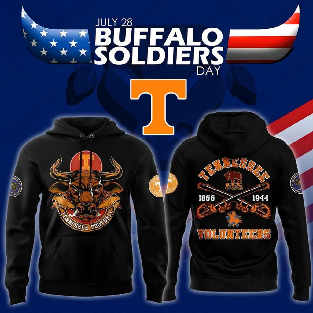 Tennessee Volunteers 2025 Buffalo Soldier Day Hoodie Tennessee Volunteers Merch Fans Gifts-1