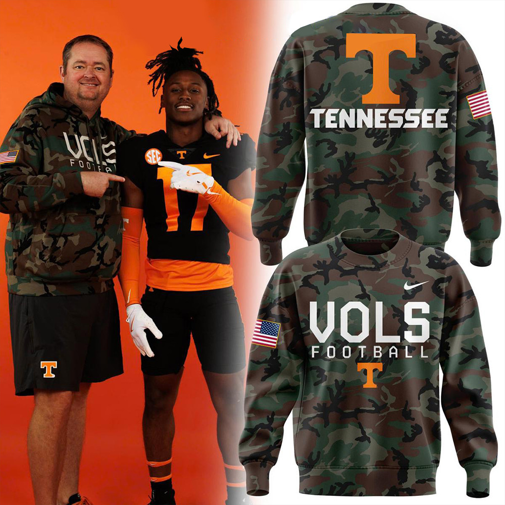 Tennessee Volunteers Football Vols 2024 Military Appreciation Day Sweatshirt Football Fans Gift-1