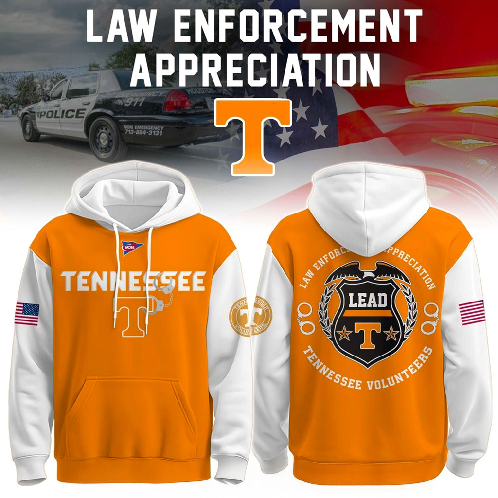 Tennessee Volunteers x Law Enforcement Appreciation Day Hoodie Volunteers Merch Gifts For Him-1
