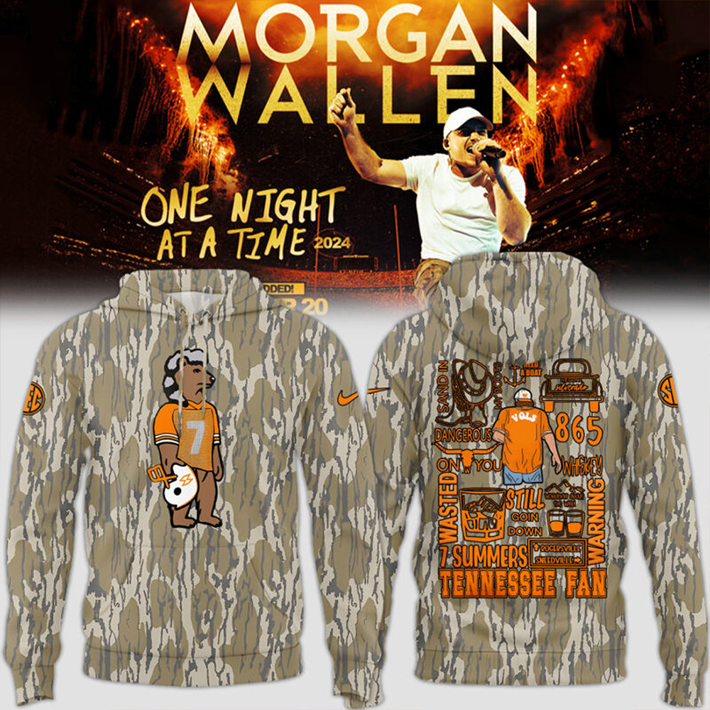 Tennessee x Morgan Wallen Camo Hoodie Gifts For Dad Who Wants Nothing-1