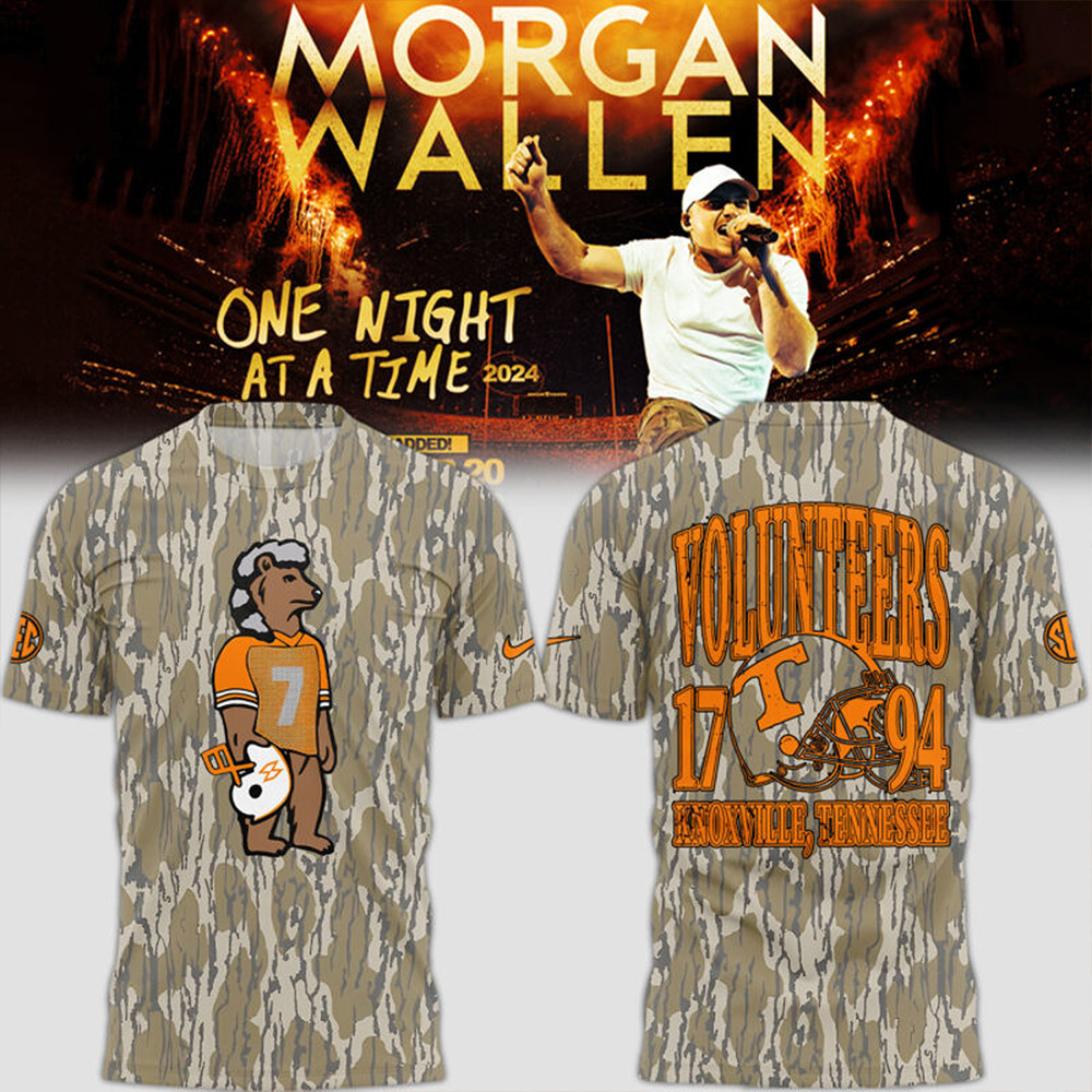 Tennessee x Morgan Wallen Camo T-Shirt Gifts For Fans-1