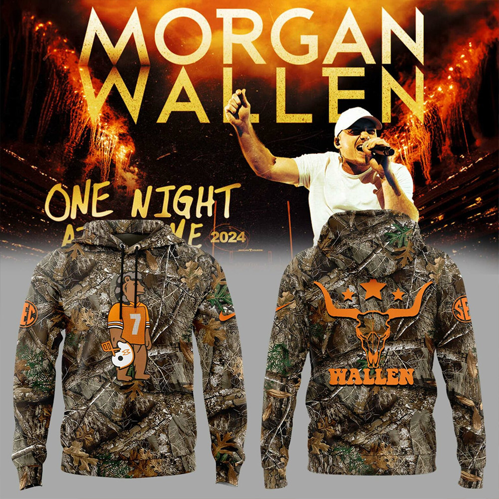Tennessee x Morgan Wallen Realtree Camo Hoodie Presents For Football Lovers-1