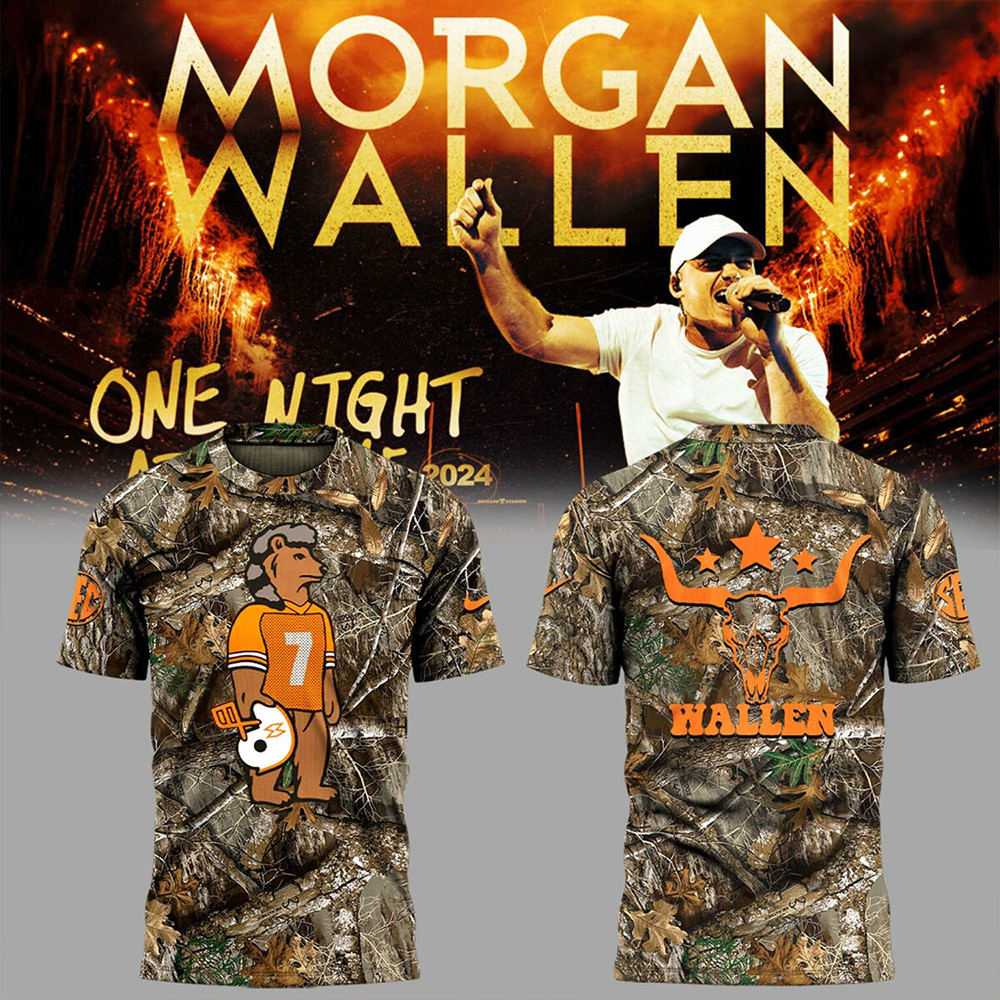 Tennessee x Morgan Wallen Realtree Camo T-Shirt Football Related Gifts-1