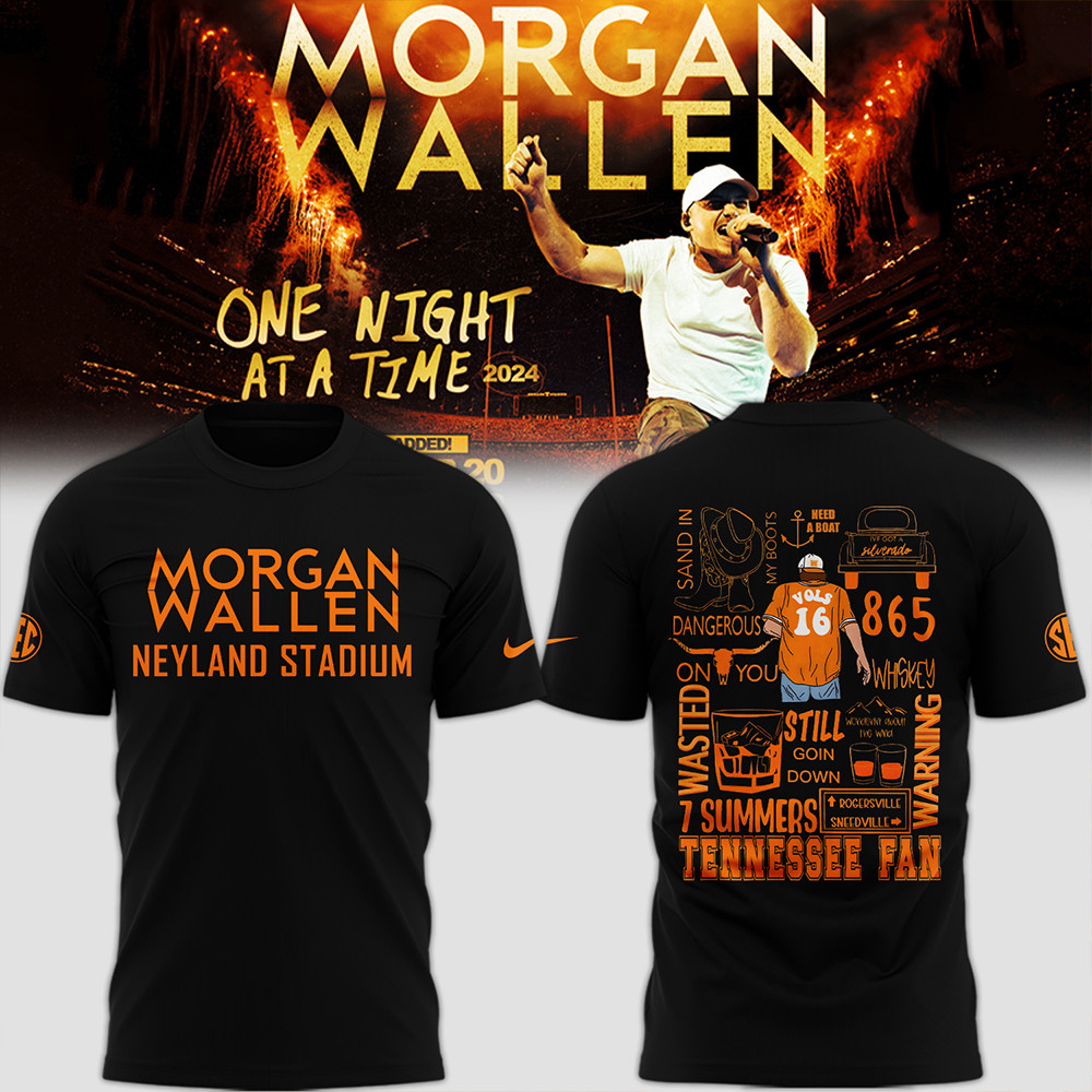 Tennessee x Morgan Wallen T-Shirt Baseball Gifts For Fans-1