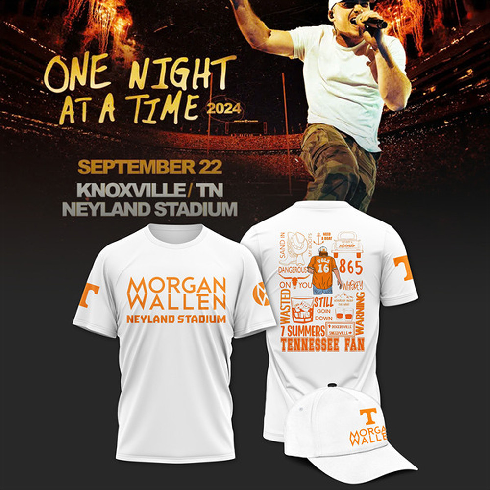 Tennessee x Morgan Wallen White Shirt Gifts For Dads Who Have Everything-1