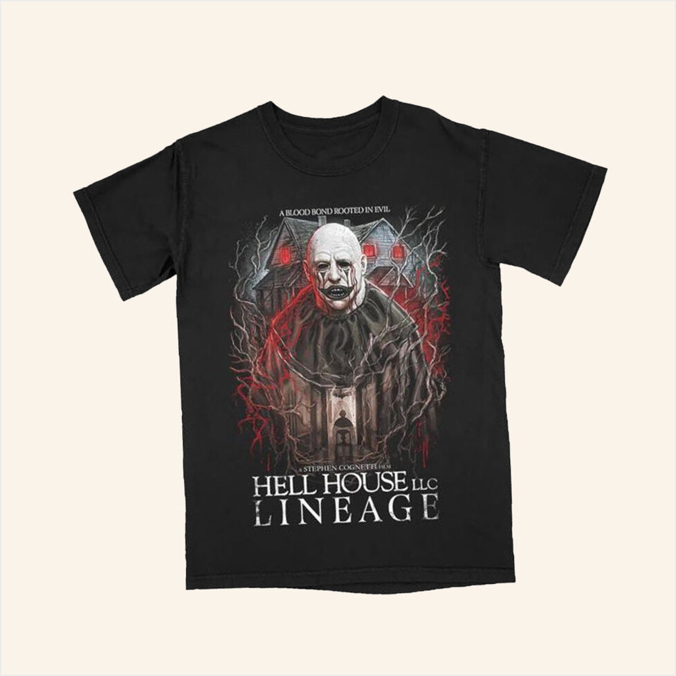 Terror Threads Merch Hell House Llc Lineage A Blood Bond T-Shirt Dad Gifts Gifts For BFF-1