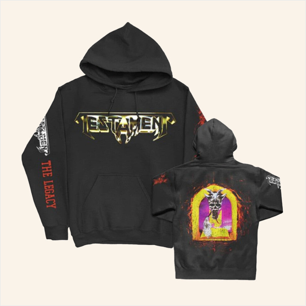 Testament Merch The Legacy Album Hoodie Gift Ideas For Him Birthday Gifts For BFF-1