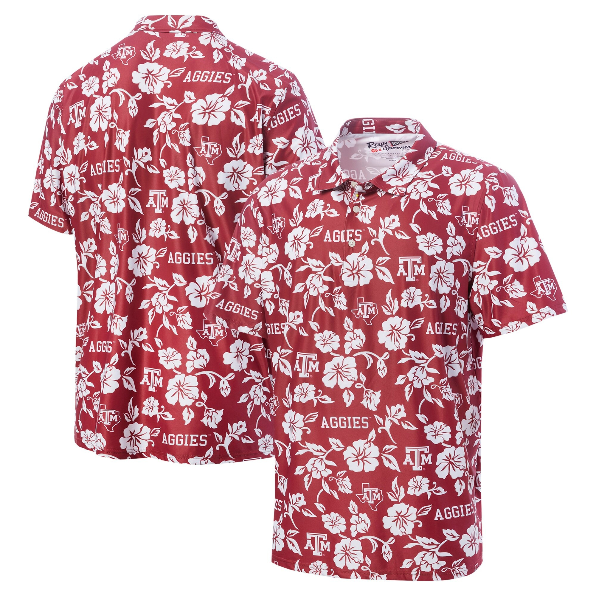 Texas A And M Aggies Polo Shirt ATM Aloha Shirt Best Father's Day Gifts For Husband-1