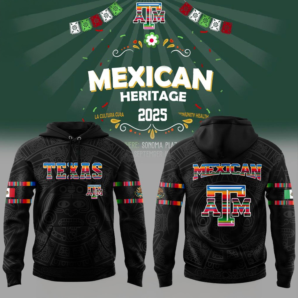 Texas Am Mexican Heritage Night 2025 Hoodie Fan Merch Gifts For Friends-1