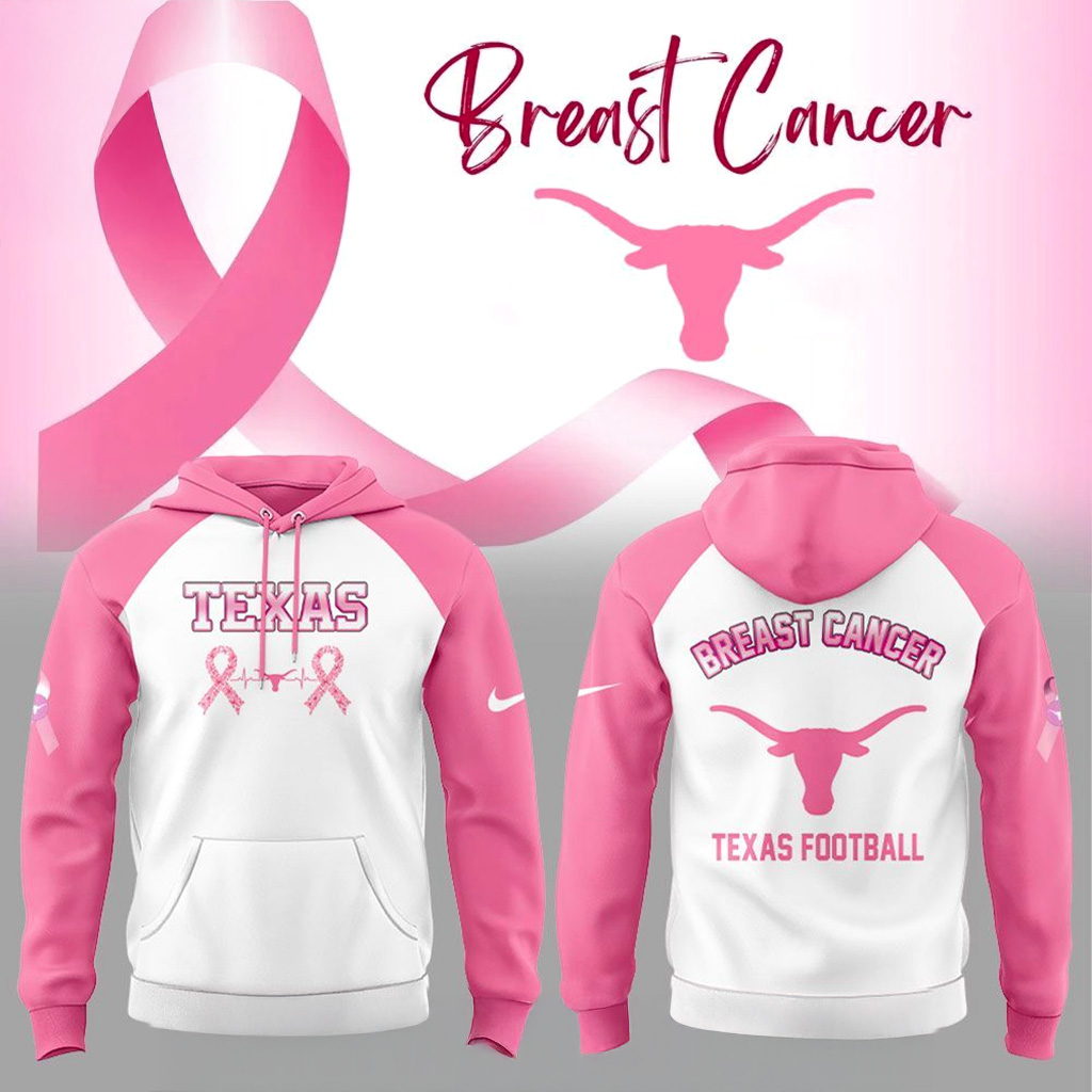Texas Longhorns Cancer Awareness Month 2025 Hoodie Longhorns Merch Mom Christmas Gifts-1
