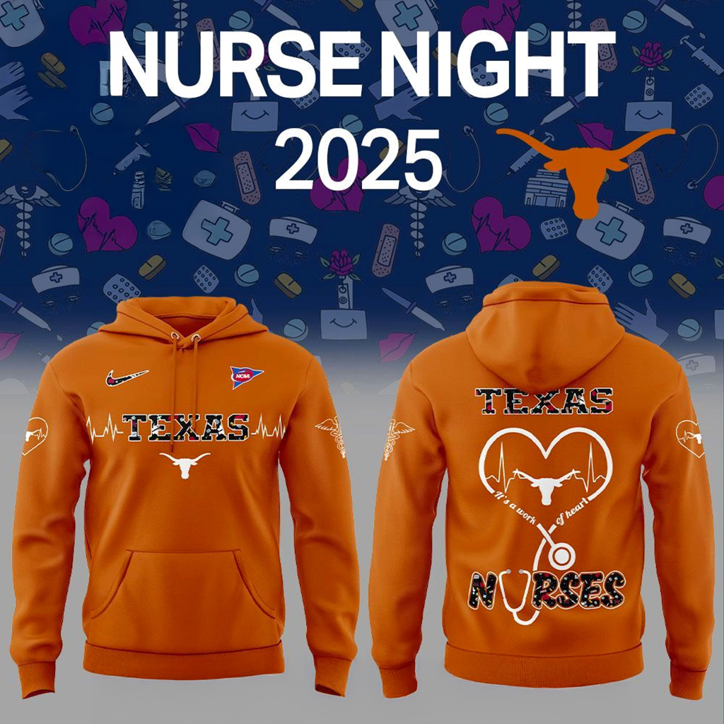 Texas Longhorns Nurses Night Hoodie Texas Longhorns Merch Gift For Wife-1