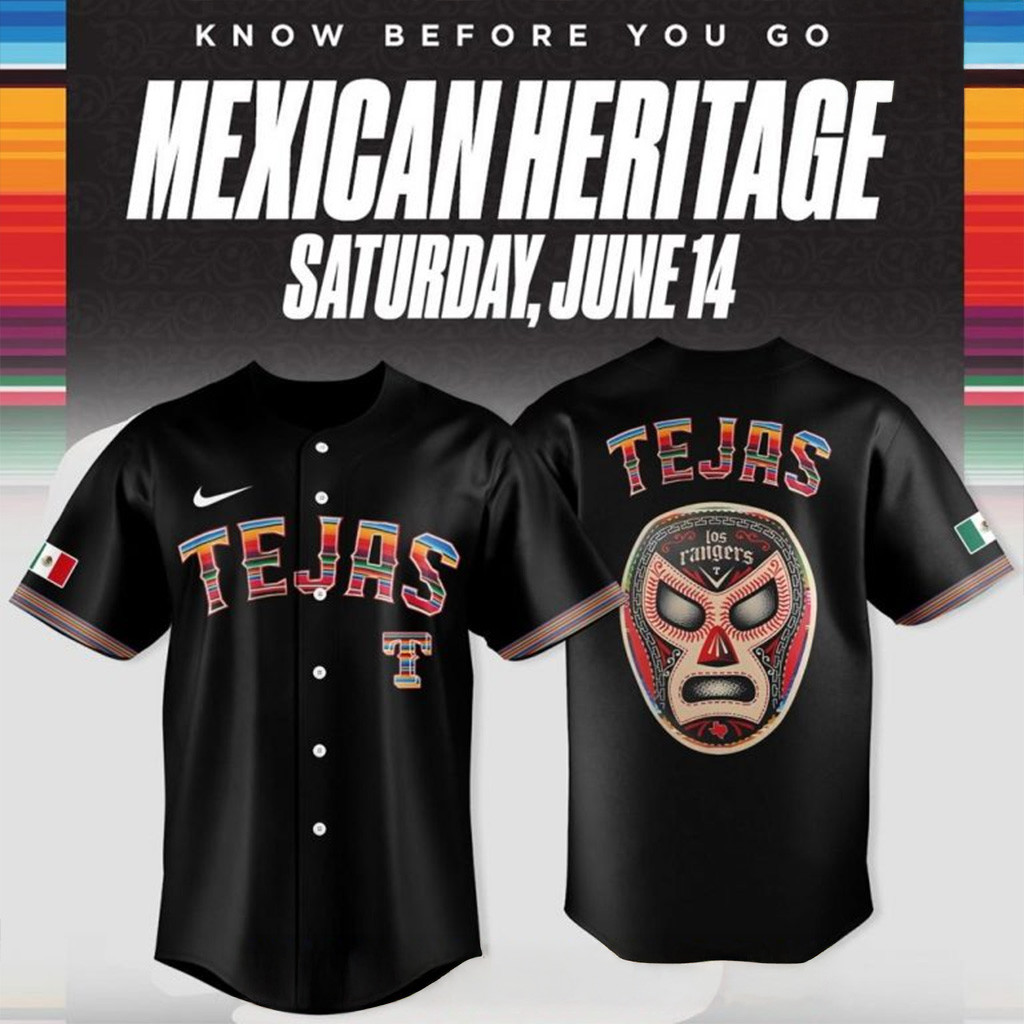 Texas Rangers Viva Tejas Hispanic Heritage Month 2025 Black Baseball Jersey Texas Rangers Merch-1 Texas Rangers Viva Tejas Hispanic Heritage Month 2025 Black Baseball Jersey Texas Rangers Merch-1