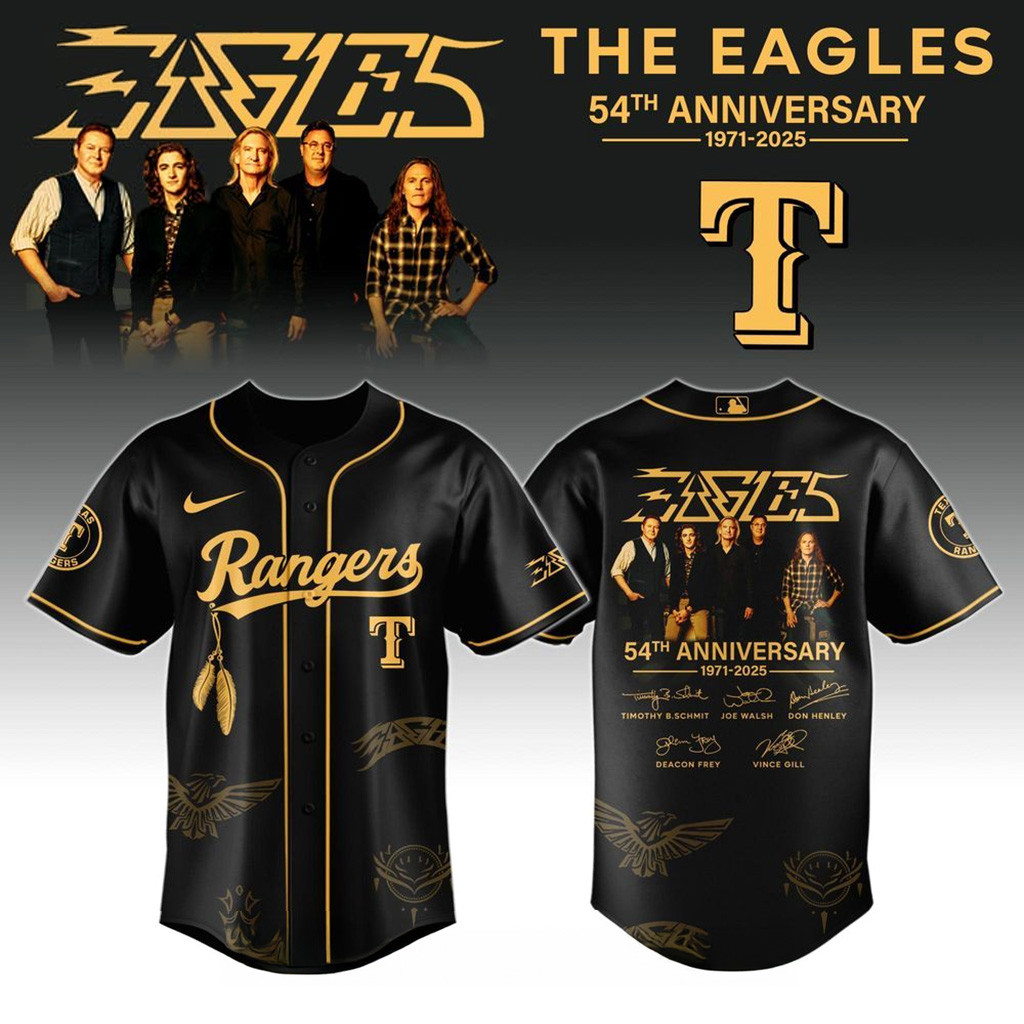 Texas Rangers X Eagles Band Music Jersey 2025-1