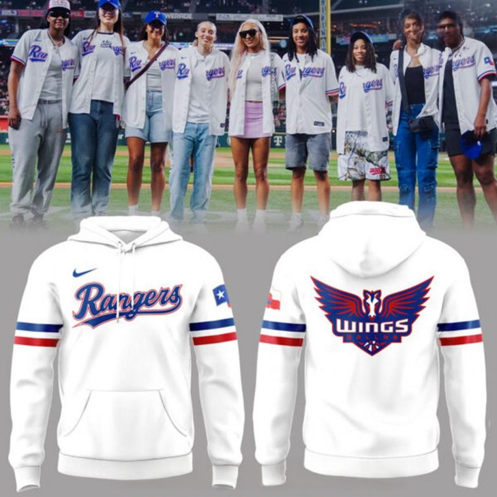Texas Rangers x Dallas Wings Special Hoodie Texas Rangers Merch Gifts For Fans-1