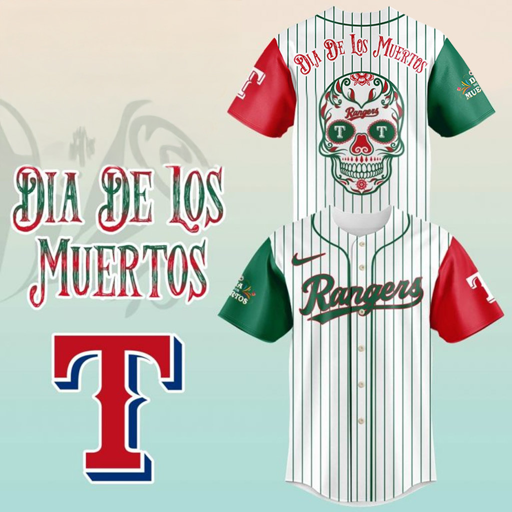 Texas Rangers x Dia De Los Muertos 2025 Baseball Jersey Texas Rangers Merch Him Gifts-1 Texas Rangers x Dia De Los Muertos 2025 Baseball Jersey Texas Rangers Merch Him Gifts-1