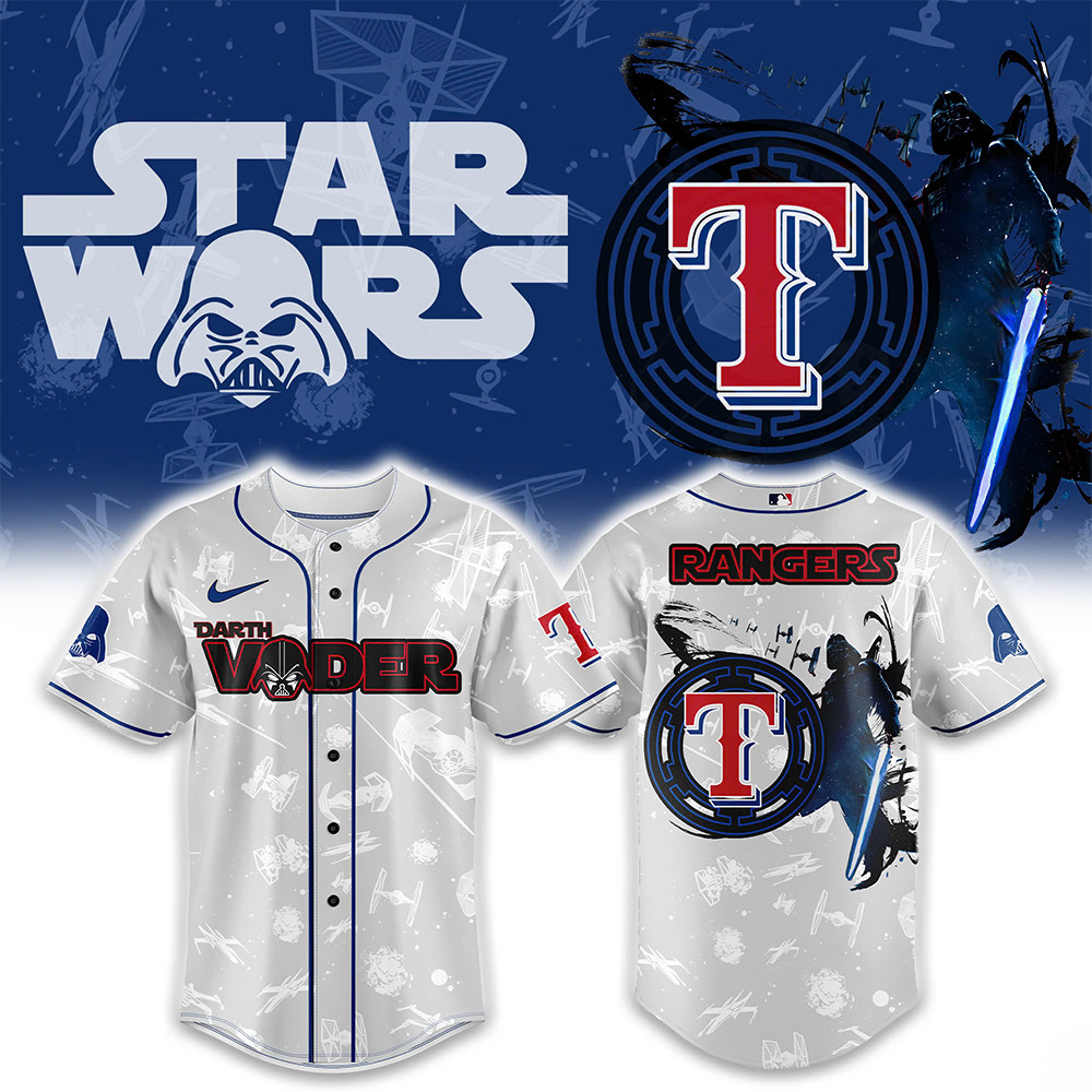 Texas Rangers x Star Wars Night 2025 Baseball Jersey Cool Gifts For Baseball Lovers-1