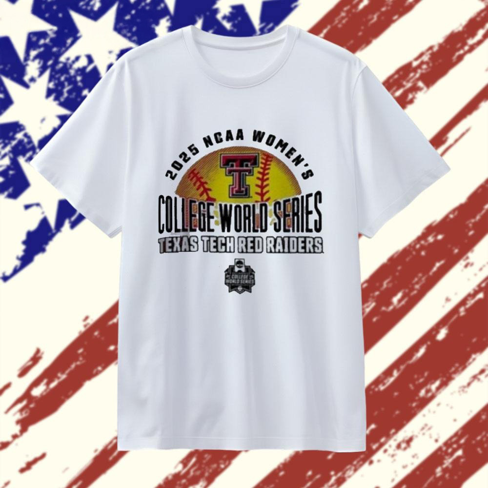 Texas Tech 2025 Softball College World Series NCAA T-Shirt NCAA Merch Gifts For Softball Lovers-1