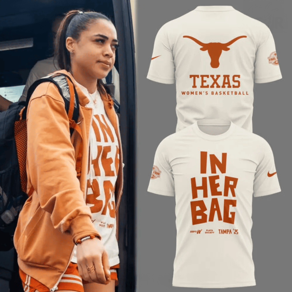 Texas Women's Basketball IN HER BAG Special T-Shirt Mother's Day Gift Ideas For Wife-1