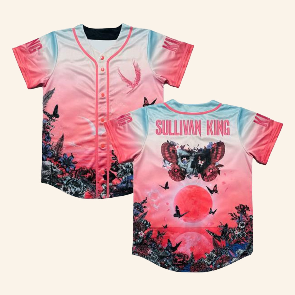 Thank You For Raging Apparel Merch Sullivan King 2025 Celestial Sunrise Baseball Jersey-1