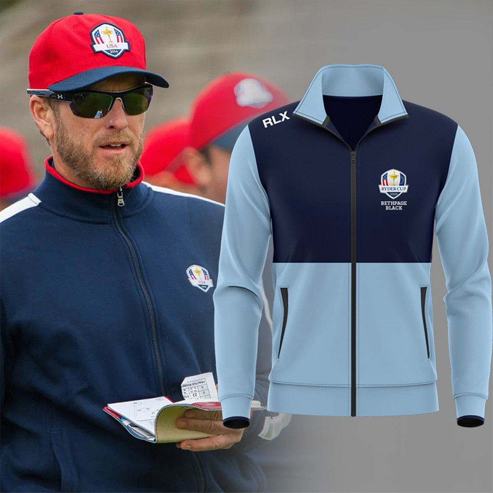 The 2025 Ryder Cup Stand Up Collar Zip Sweatshirt The 2025 Ryder Cup Merch Fathers Day Gifts For Golfers-1