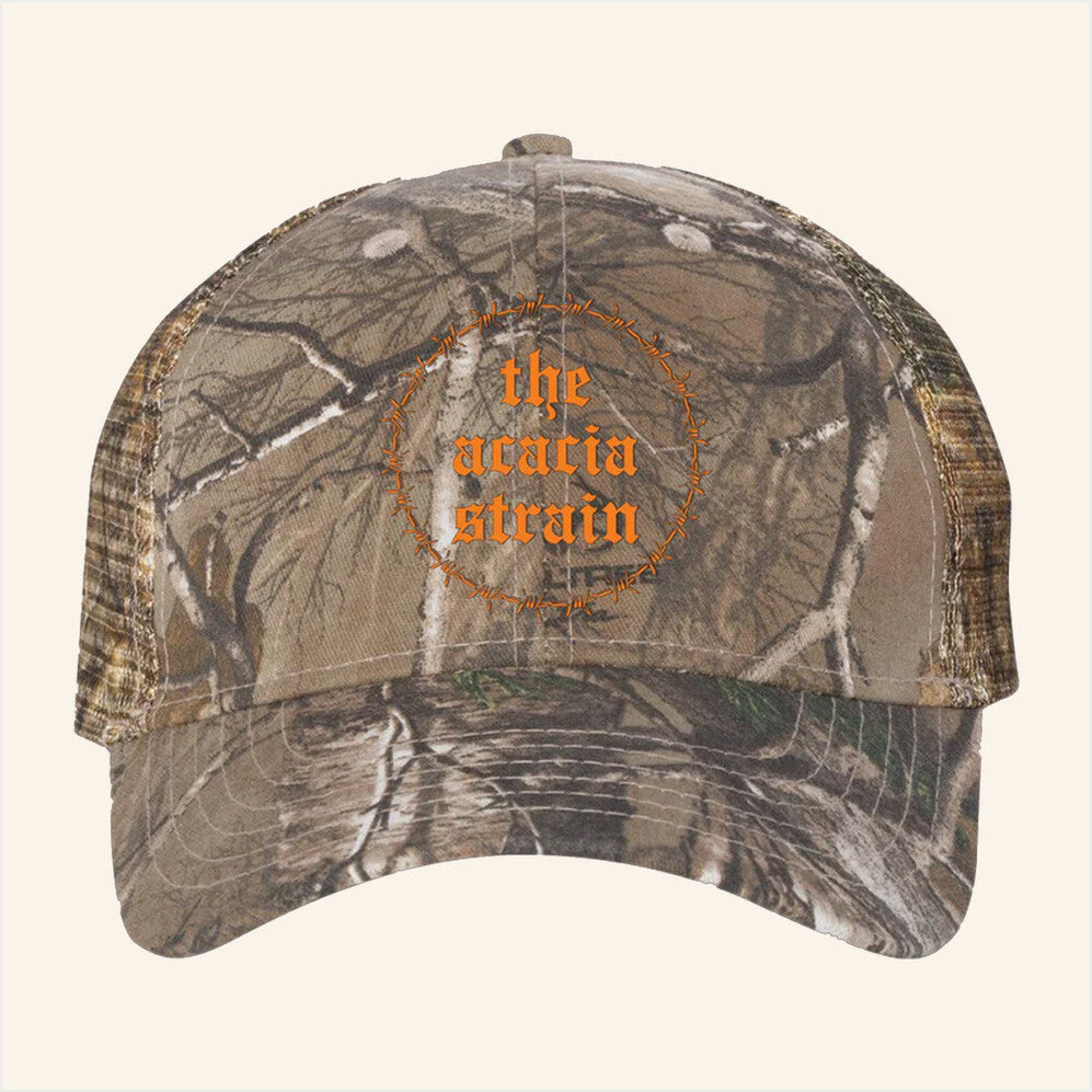 The Acacia Strain Merch Barbed Wire Camo Hat Embroidered Best Gifts For Boyfriend Gifts For BFF-1
