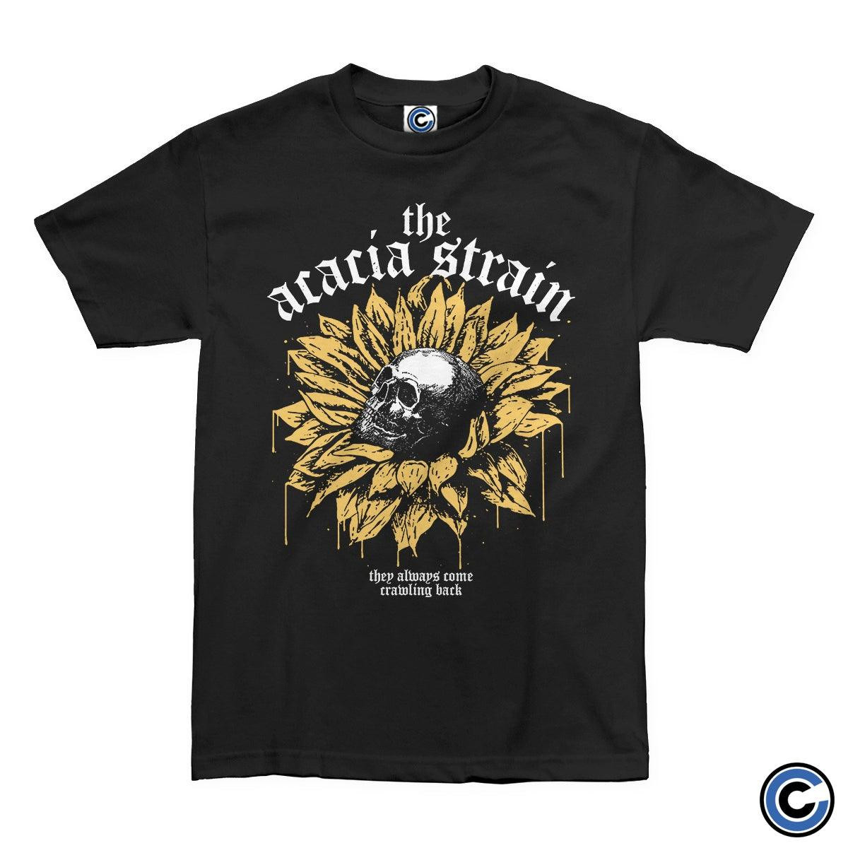 The Acacia Strain Merch Flower Skull Shirt The Acacia Strain Shirt-1