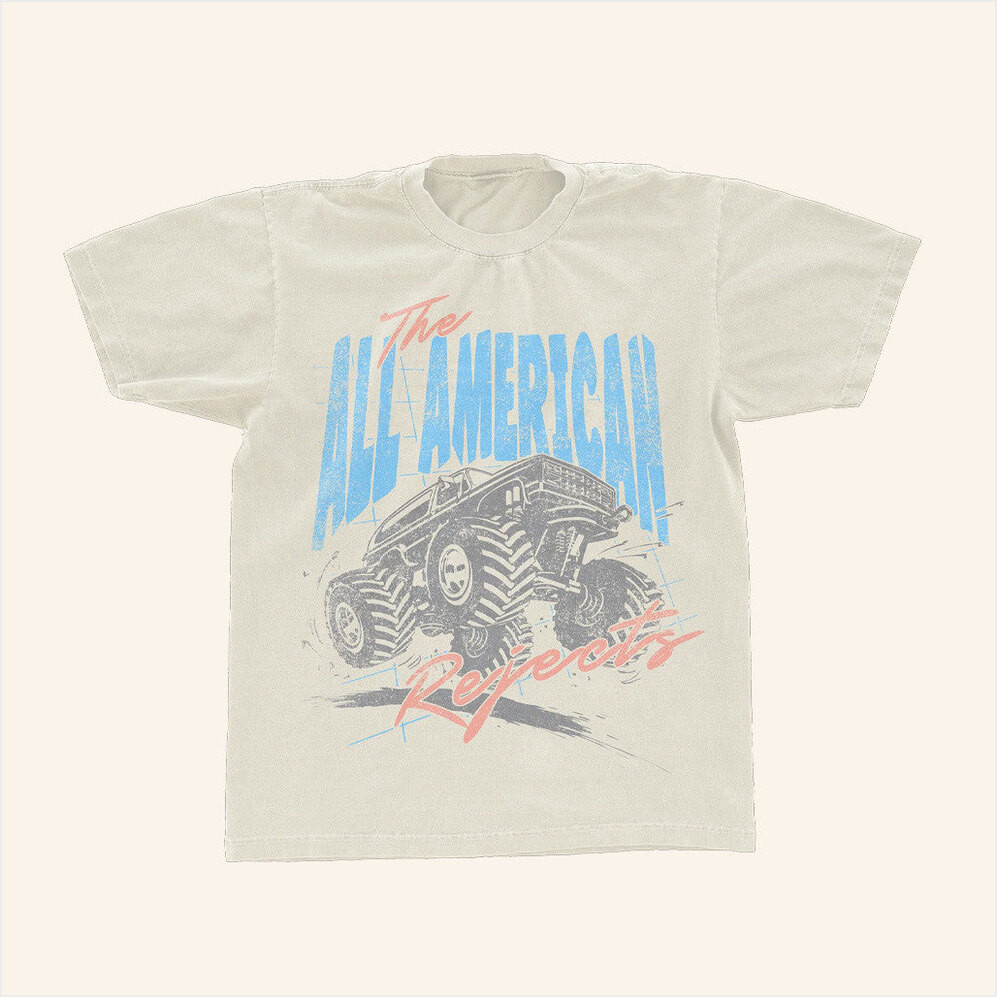 The All American Rejects Merch Monster Truck T-Shirt Gifts For Dudes Birthday Gifts For Friends-1