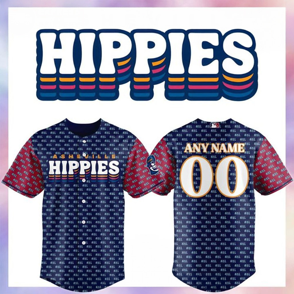 The Asheville Tourists Hippies Replica New Baseball Jersey-1