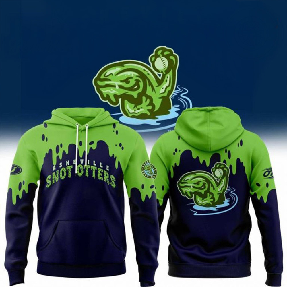 The Asheville Tourists Snot Otters Replica Hoodie Father's Day Gifts For Baseball Fans-1