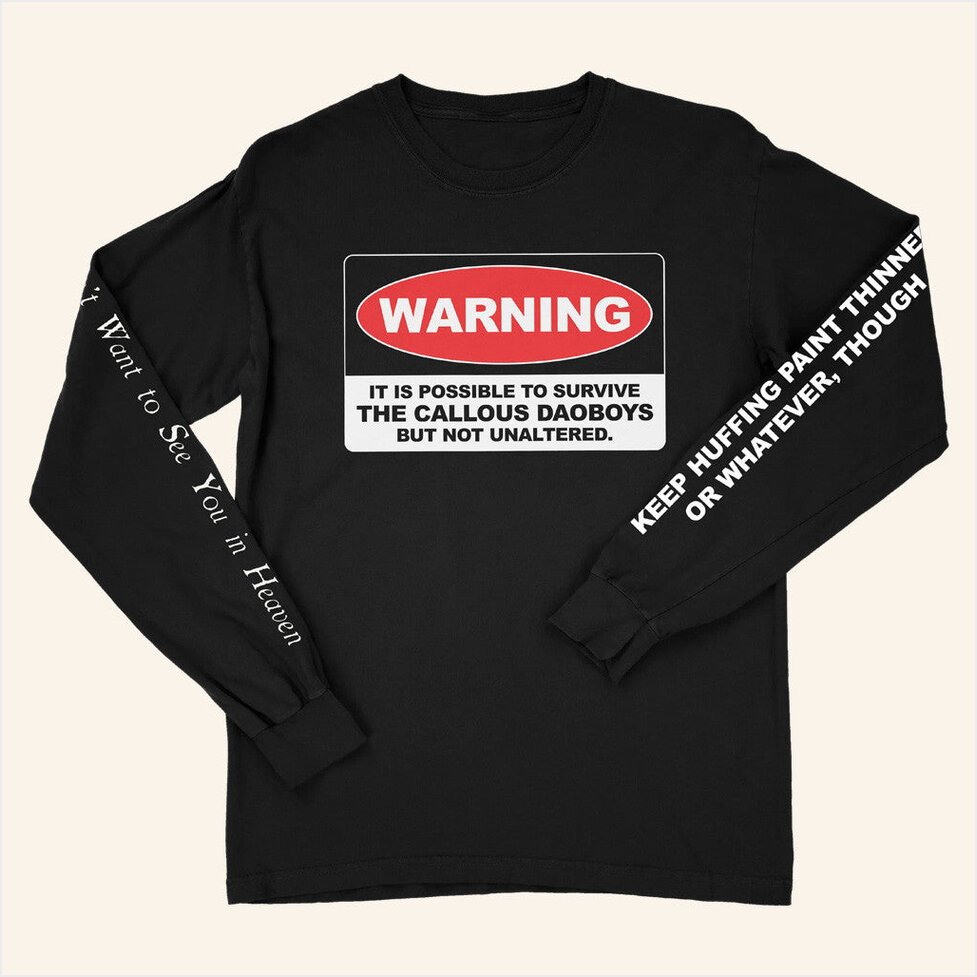The Callous Daoboys Merch Unaltered Long Sleeve T-Shirt Gifts For Friends Gifts For Sister-1