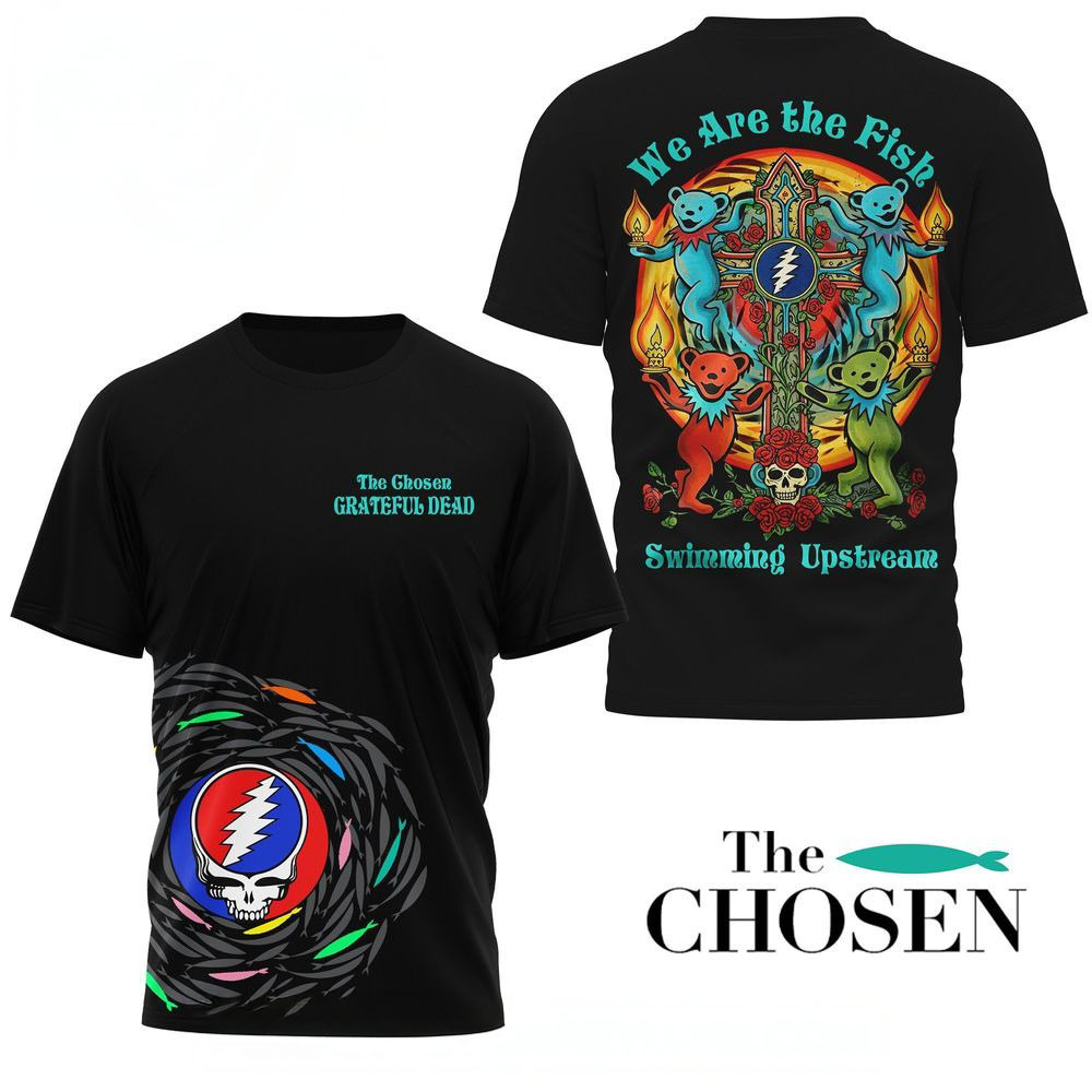 The Chosen x Grateful Dead We Are The Fish Shirt Father's Day Gifts For Son In Law-1
