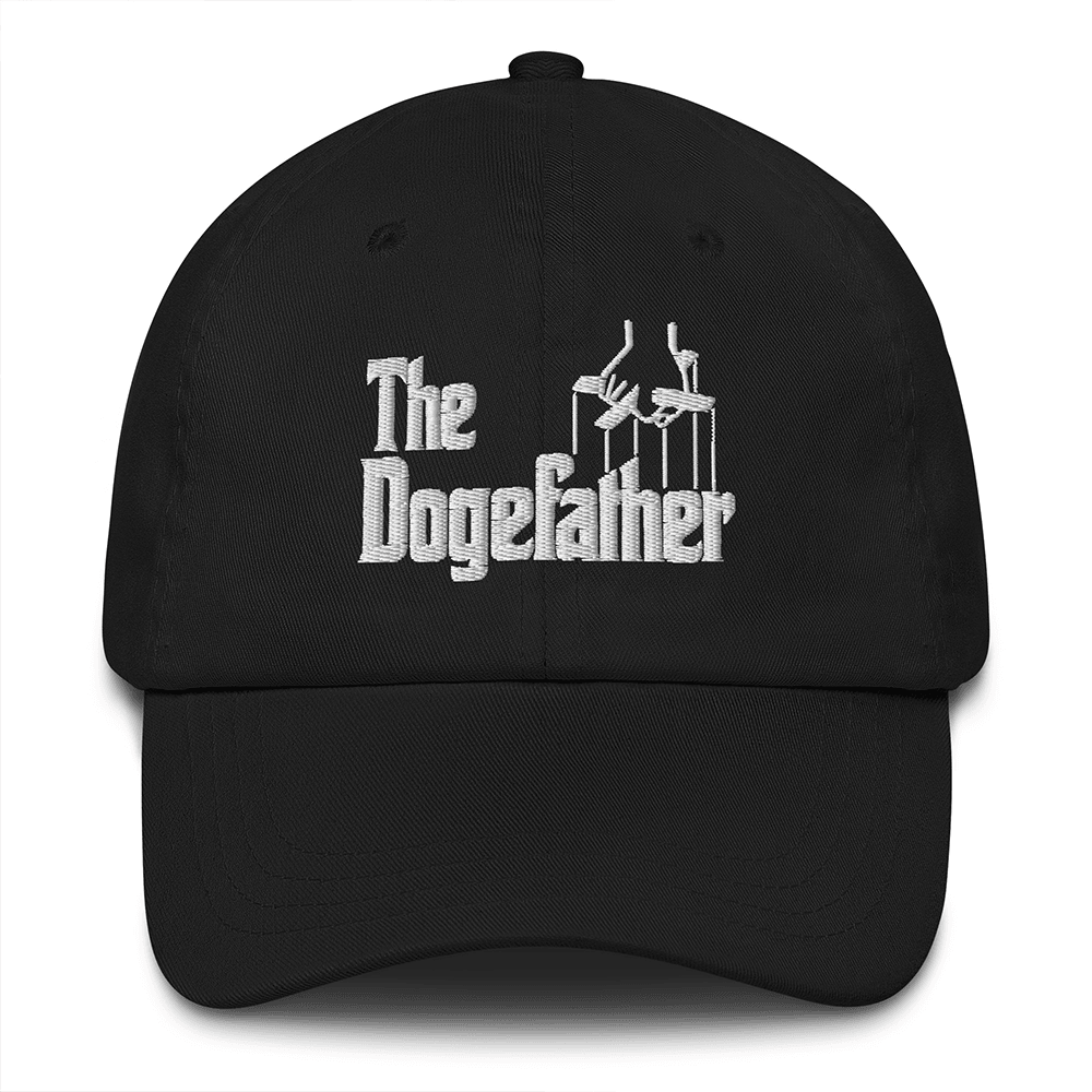 The Dogefather Hat DOGE Musk Embroidered Hat Father's Day Gifts For Husband-1