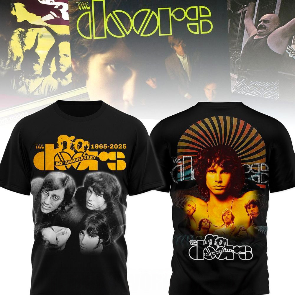 The Doors 60Th Anniversary 1965 2025 T-Shirt The Doors Merch Meaningful Father's Day Gifts-1