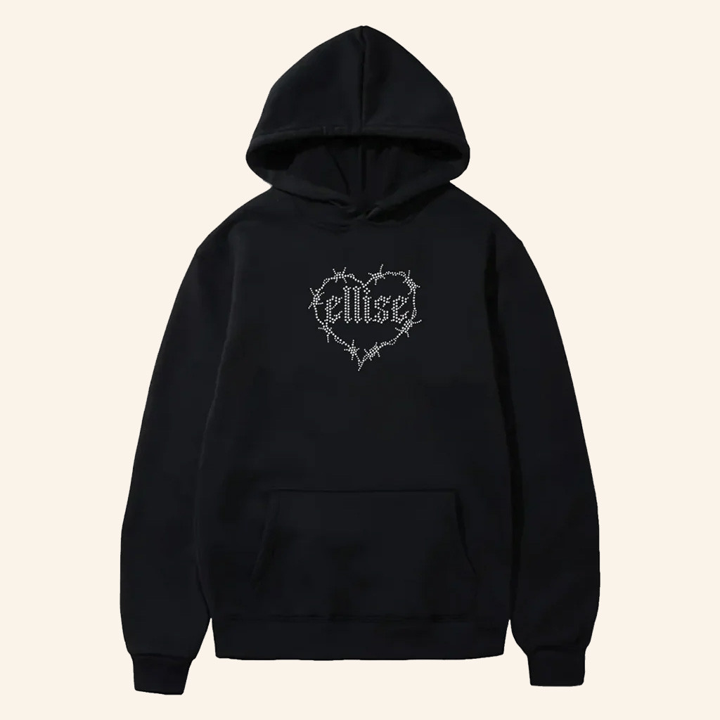 The Ellise Merch Rhinestone Ellise Hoodie Gift Ideas For Girlfriend-1