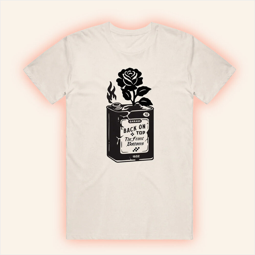 The Front Bottoms Merch Back On Top Natural T-Shirt Gifts For Friends Birthday Gifts For Him-1