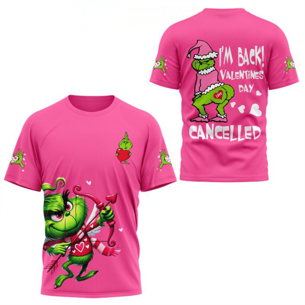 The Grinch I'm Back And I Canceled The Valentine's Day 2025 T-Shirt Fans Gift Ideas-1