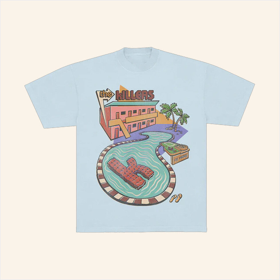 The Killers Music Merch Summer Pool T-Shirt Gifts For Her Birthday Gifts For Friends-1