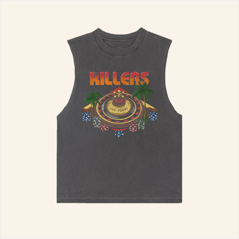 The Killers Music Merch Summer Roulette Muscle Tank Gifts For Friends Birthday Gifts For Him-1