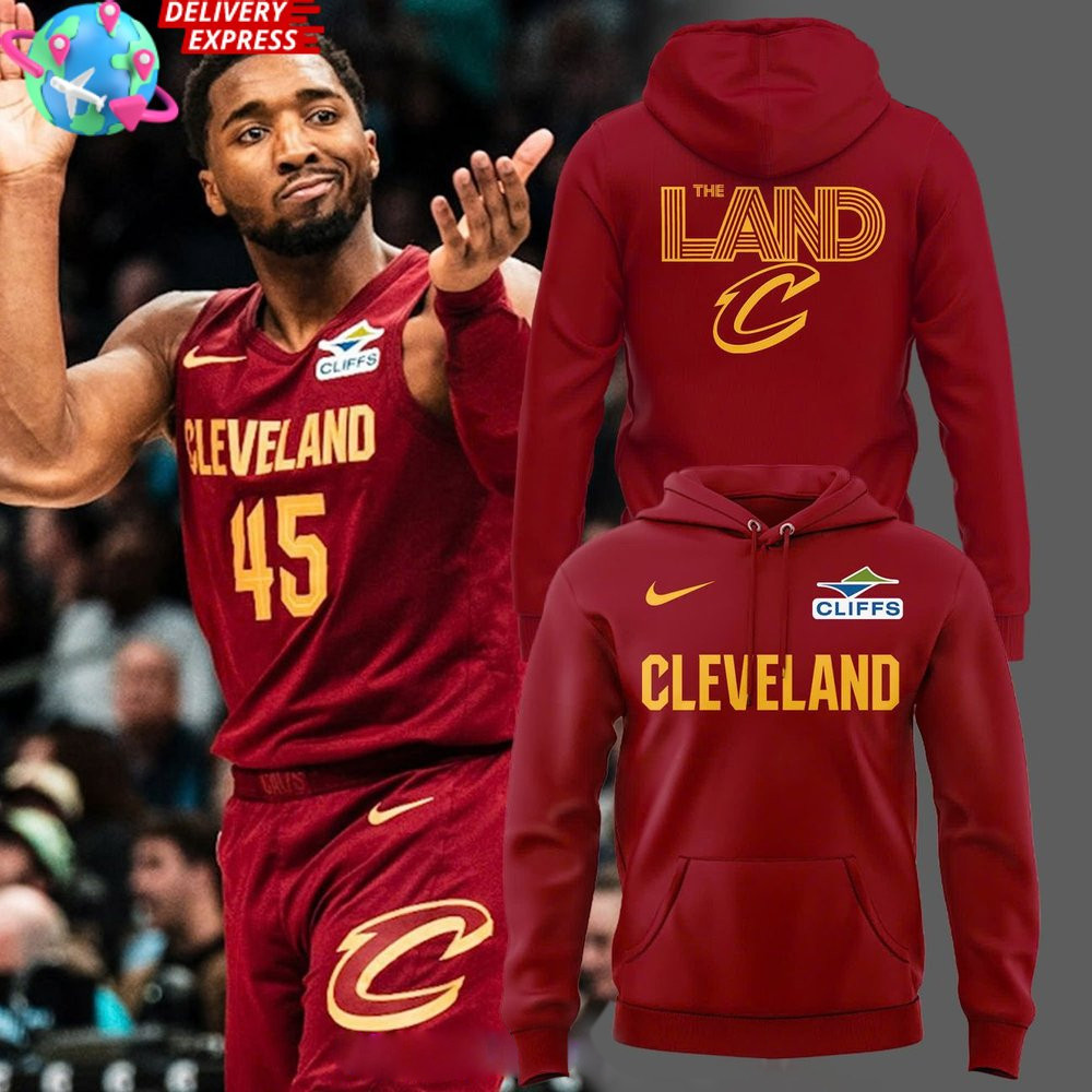 The Land Cleveland Cavaliers 2025 Red Hoodie Cleveland Merch First Fathers Day Gift Ideas-1