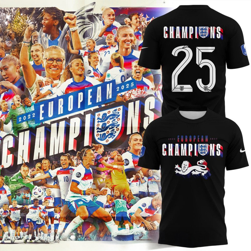 The Lionesses 2025 Champions UEFA European Women's Championship Shirt UEFA Merch Her Gifts-1