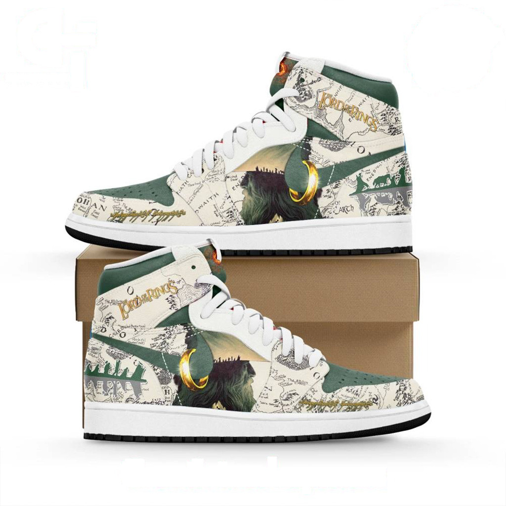 The Lord Of The Rings Air Jordan 1 Shoes Gifts For Film Fans-1