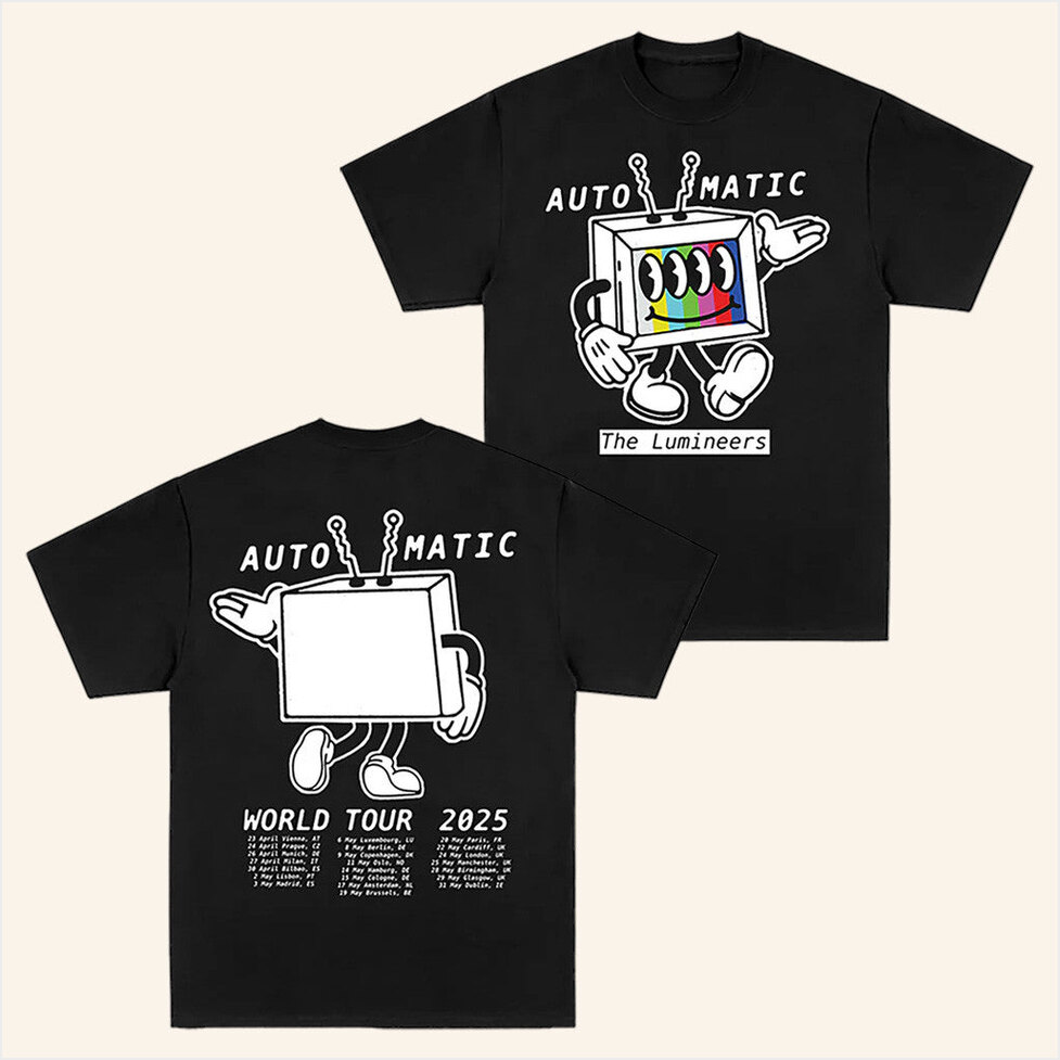 The Lumineers Merch Automatic Tour Shirt Presents For Boyfriend Birthday Gifts For Besties-1 The Lumineers Merch Automatic Tour Shirt Presents For Boyfriend Birthday Gifts For Besties-1