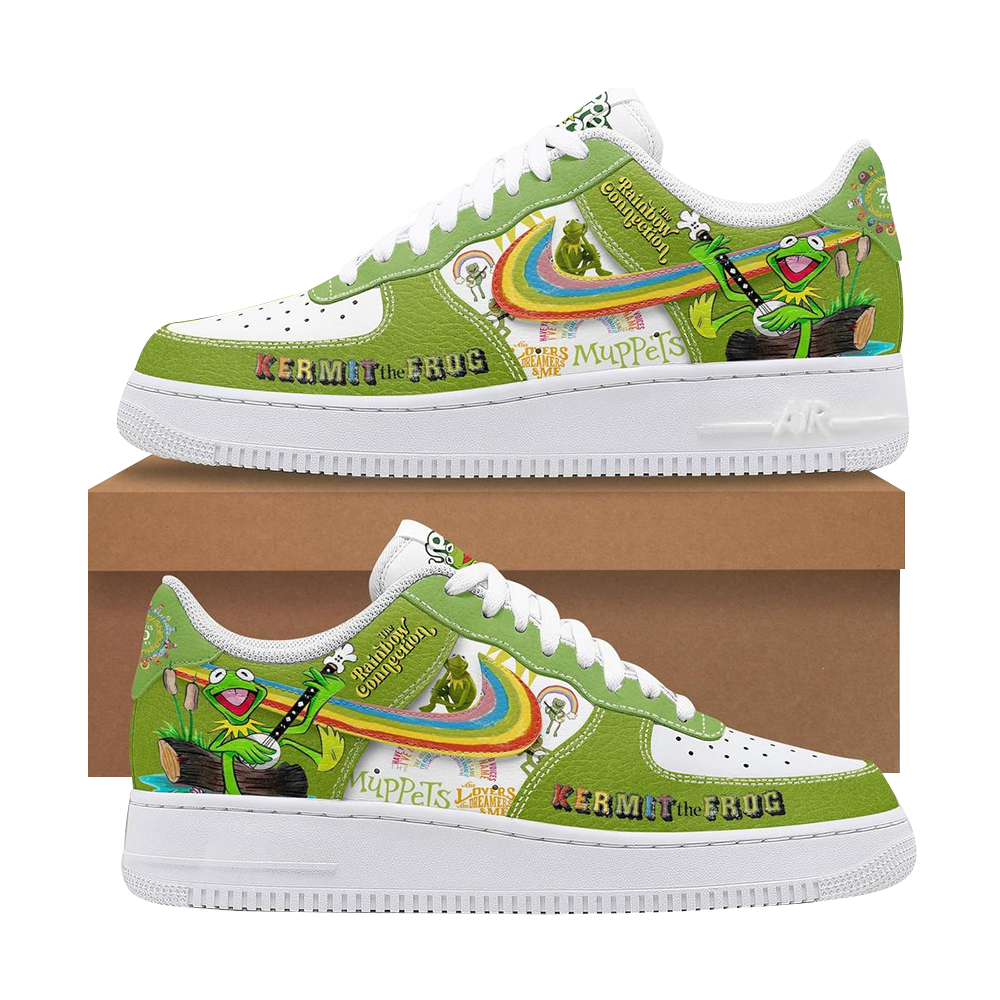 The Muppets Kermit The Frog Air Force 1 Shoes Ideas For Mother Day Gifts-1