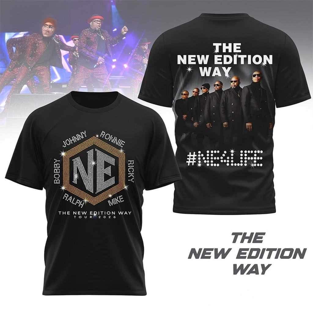 The New Edition Way Tour 2026 T-Shirt Fan Merch Christmas Presents For Boyfriend-1