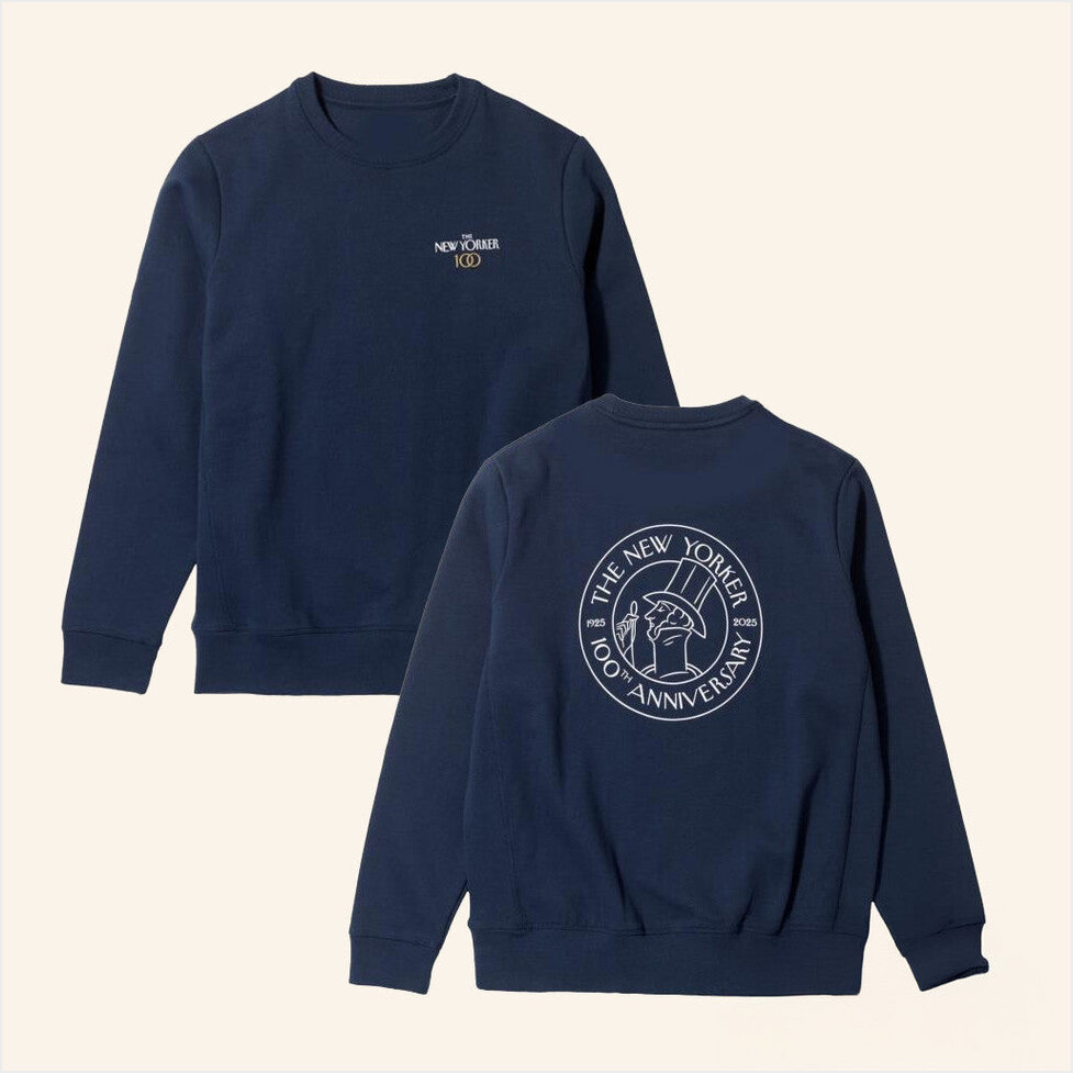 The New Yorker Merch The 100Th Anniversary Sweatshirt Birthday Gift Ideas For Him Gifts For BFF-1