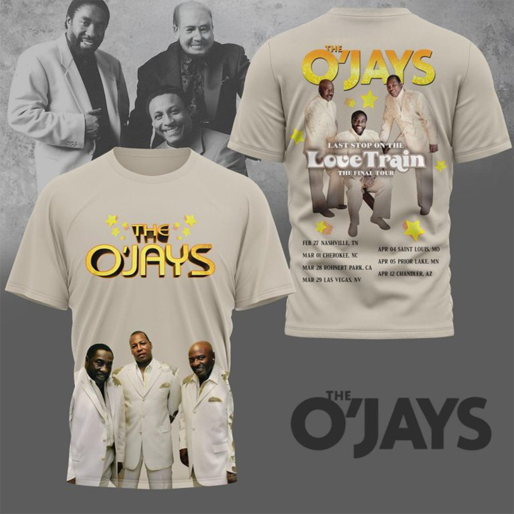 The Ojays Last Stop On The Love Train The Final Tour T-Shirt Fan Gift Ideas-1
