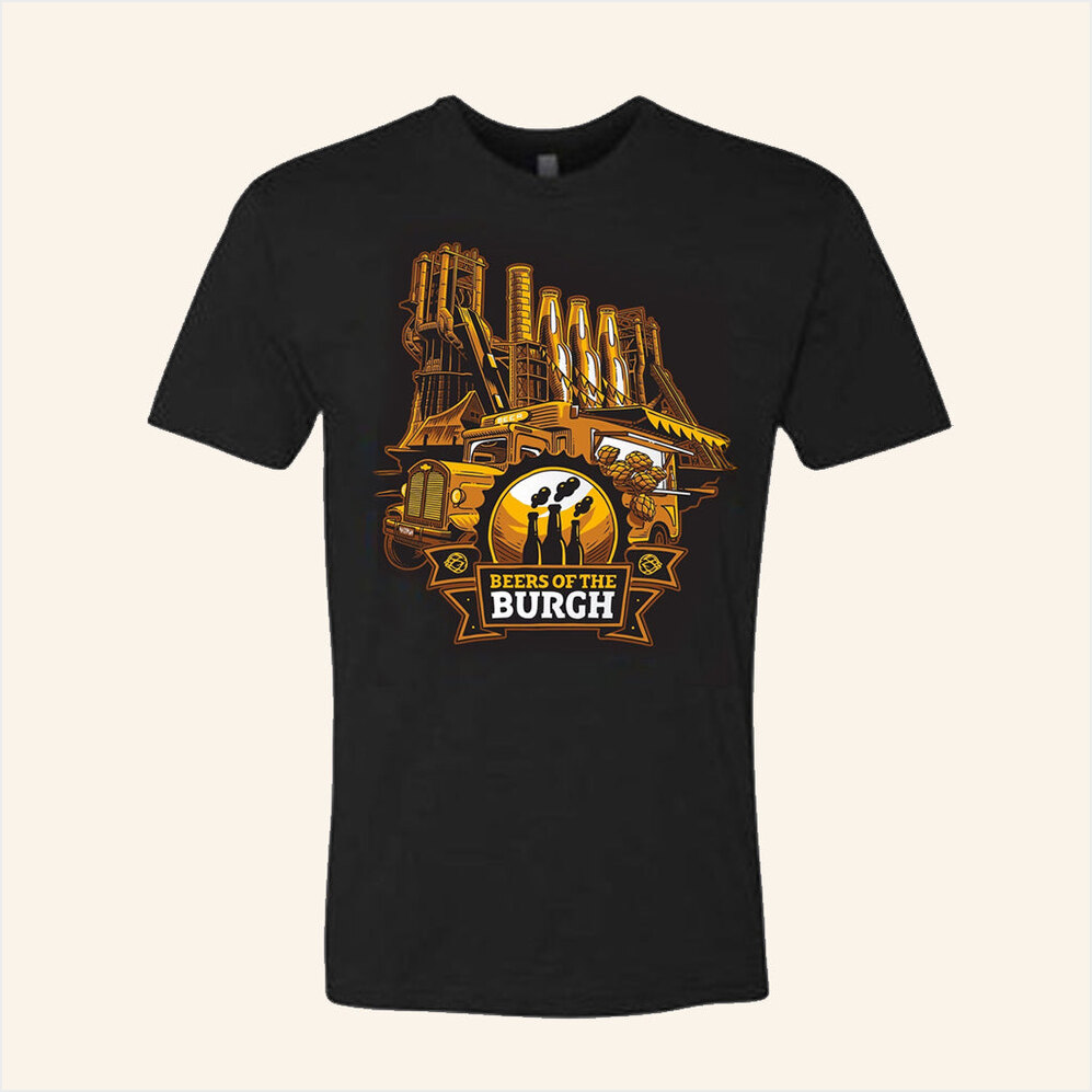 The Pitt Merch Beers Of The Burgh Shirt Beer Mill T-Shirt Gifts For Husband Gifts For BFF-1