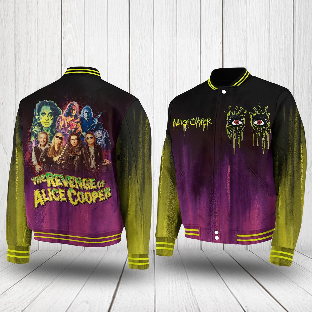 The Revenge Of Alice Cooper Baseball Jacket Fan Merch Gifts For Father-1